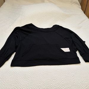 NWT Free People Knit V-Back Sweater. Size L